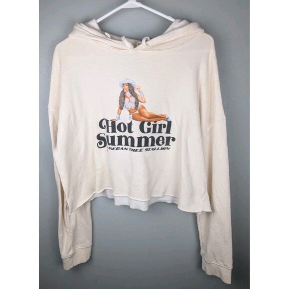 Megan Thee Stallion Crop Top Hoodie Large Hot Girl Summer 2021 World Tour - Picture 1 of 8
